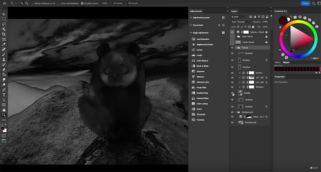 panda saturation check