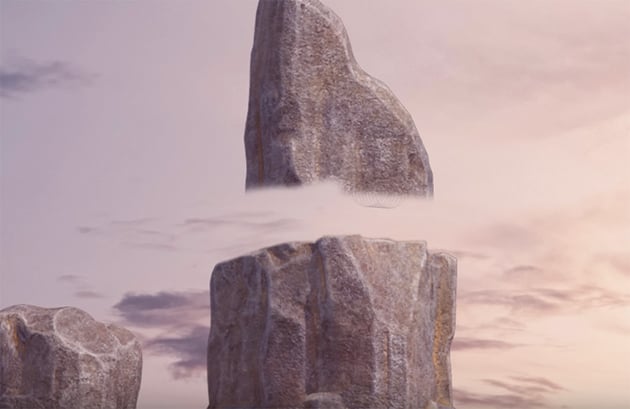 cutting off some rock