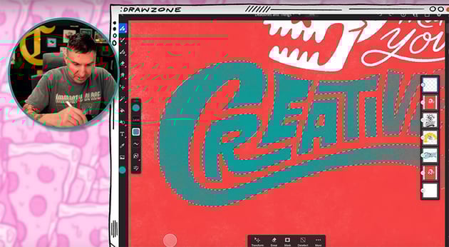 brush texture in blue