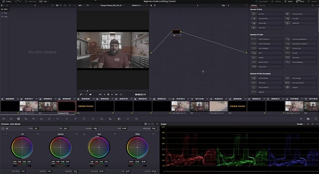 color tab in davinci resolve