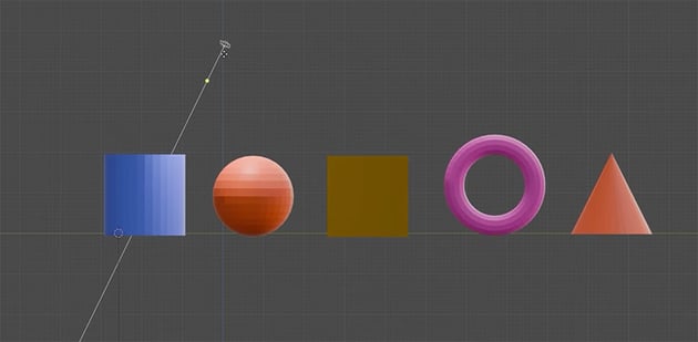 area light from side