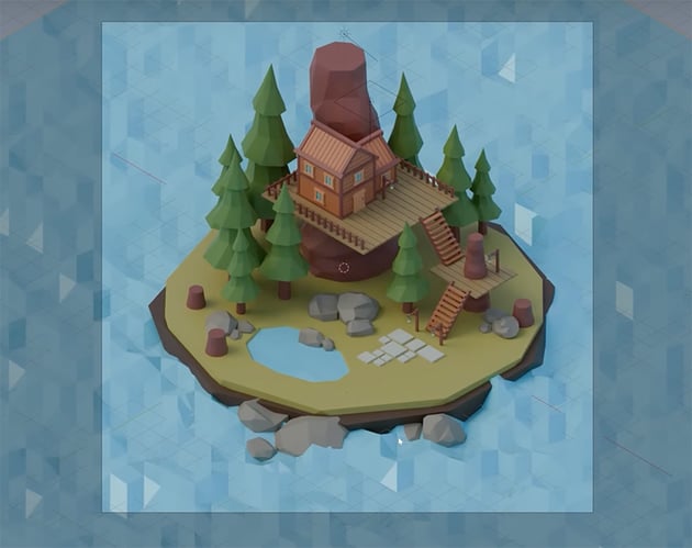 scene with colors added