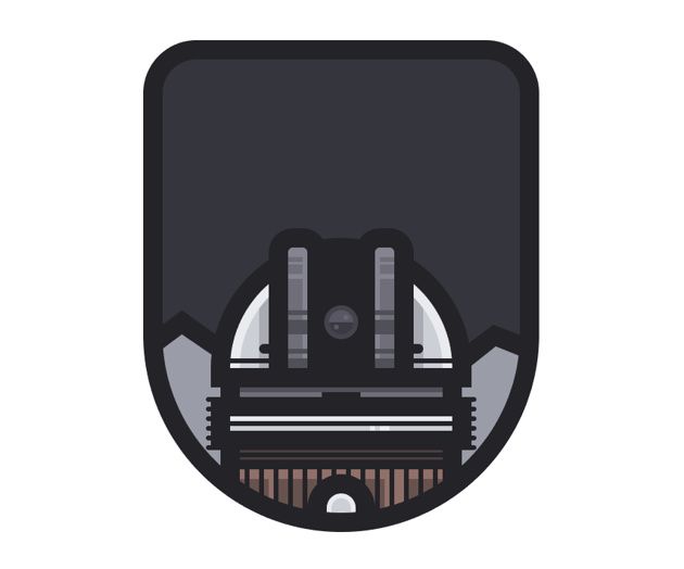 adding an outline to the mountain landscape
