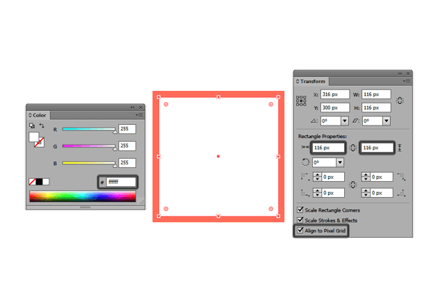 creating the main shape for the active drawing area