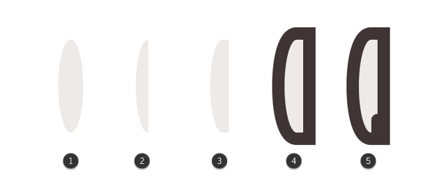 creating the main shapes for m-os left arm