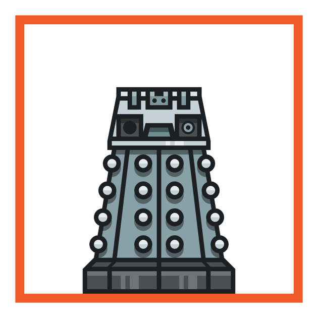 adding details to the daleks upper elements