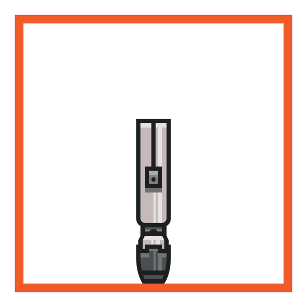 adding highlights to the sonic screwdrivers handle