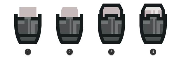 adding the bottom connector section to the screwdriver