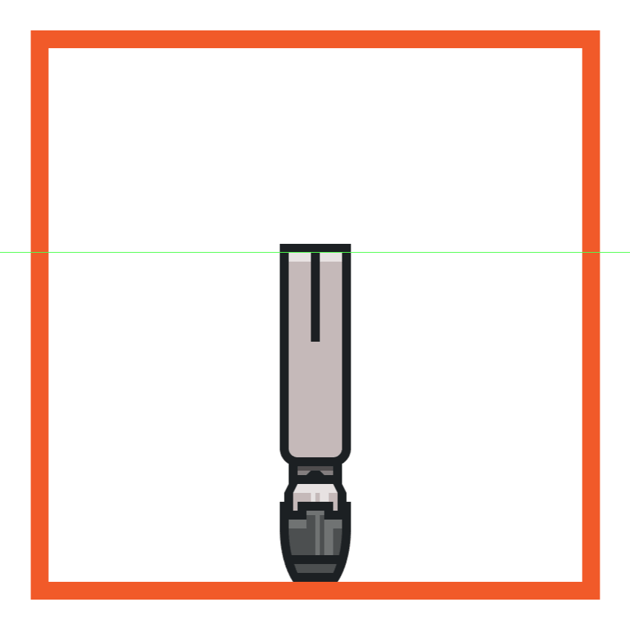 adding the slider track to the screwdrivers handle