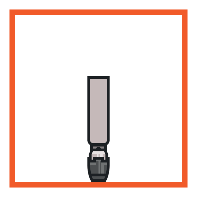 creating and positioning the main shapes for the sonic screwdrivers handle
