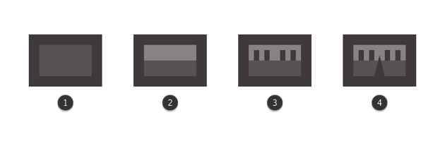 adding details to the tape recorders level indicator