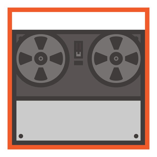 adding the little decal from underneath the tape recorders main slider