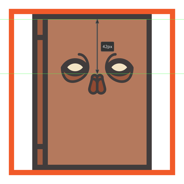 creating and positioning the necronomicons nose