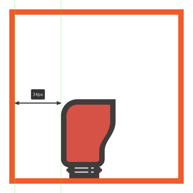 positioning the chainsaws body onto the metal cuff