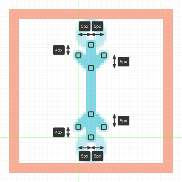 Image: https://cms-assets.tutsplus.com/uploads/users/523/posts/29775/image/adding-the-top-and-bottom-details-to-the-second-snowflake's-vertical-section.png adding the v-shaped segments to the second snowflake