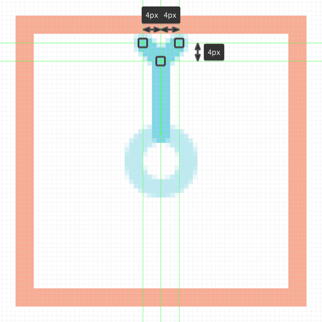 Image: https://cms-assets.tutsplus.com/uploads/users/523/posts/29775/image/adding-the-top-detail-to-the-upper-segment-of-the-third-snowflake's-vertical-section.png adding the v-shaped segment to the top of the third snowflake