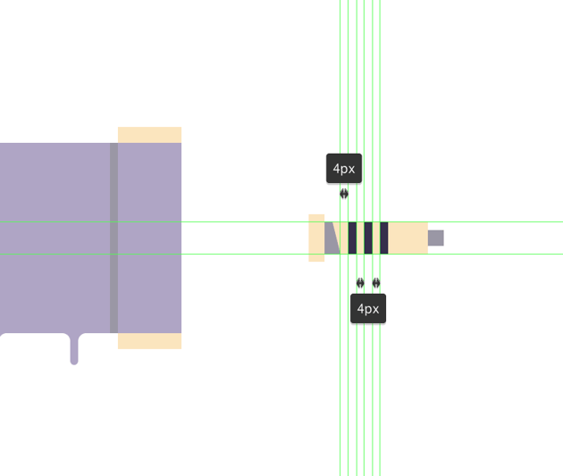 adding the vertical grip lines to the handle