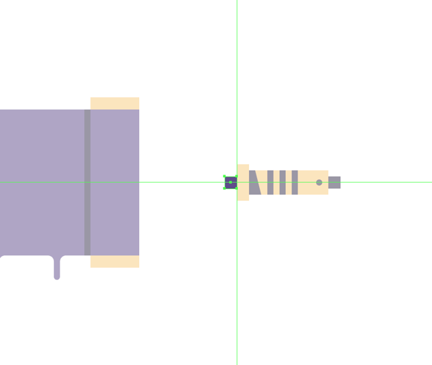creating the lower section of the arm