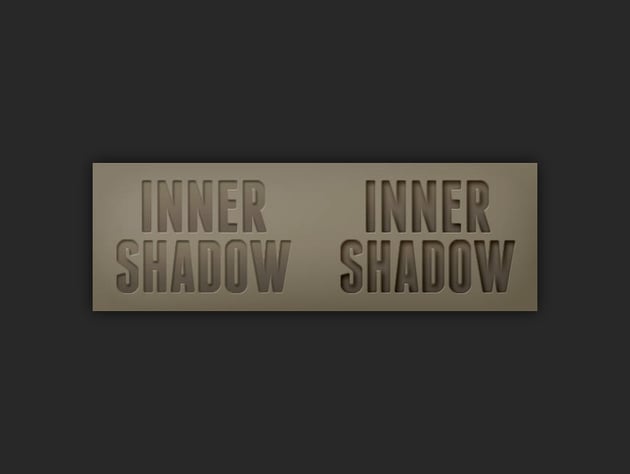 example of using an inner shadow