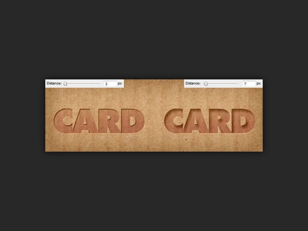 example of using different shadow distance levels