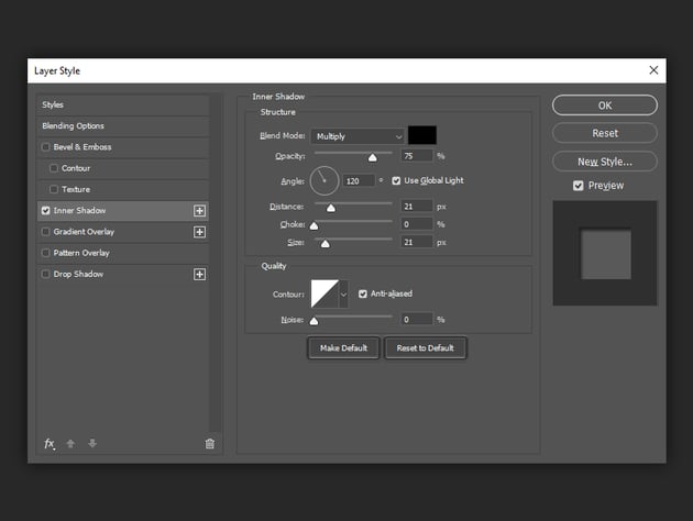 saving and loading default settings