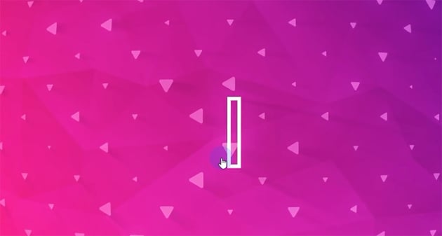 ... then expands into a thicker vertical box...