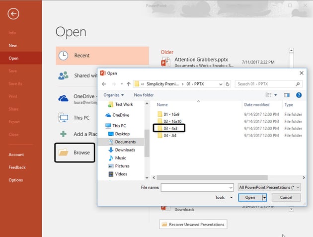 Find Your PowerPoint Template