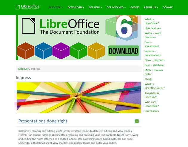 Libre Office Impress Mac Presentation software