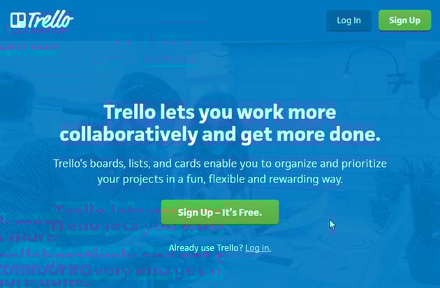 Trello project management