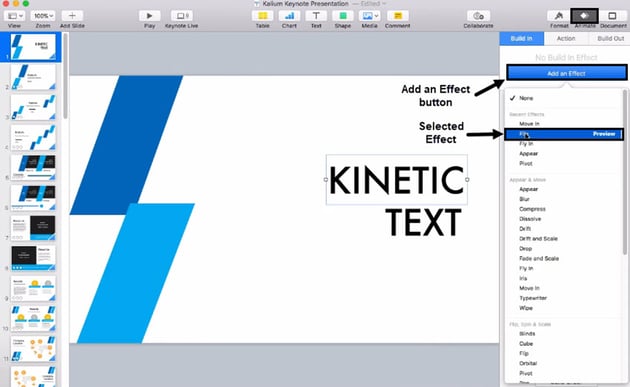 add a word animation