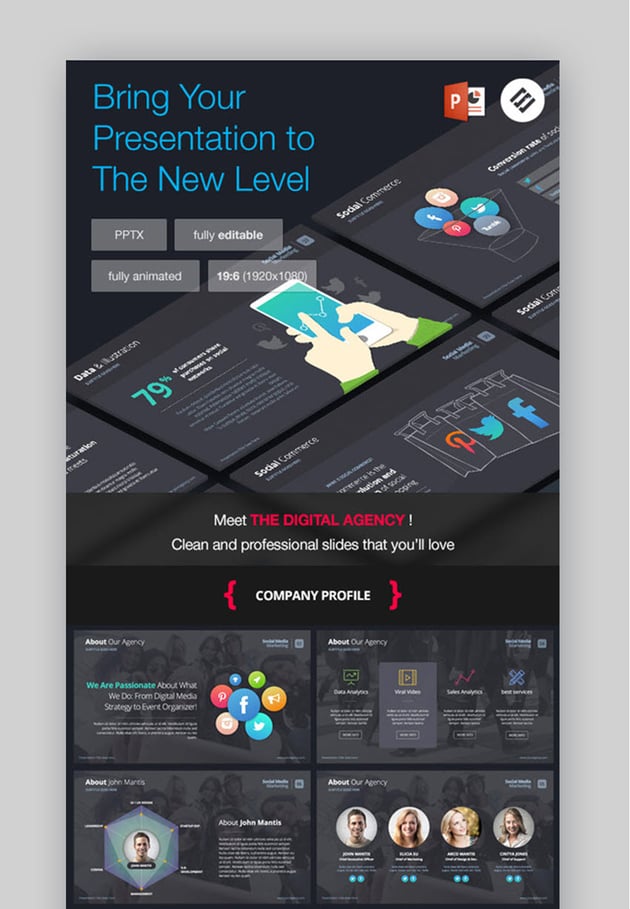 The Digital Agency PowerPoint Template