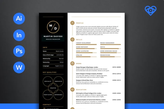 CV Resume Template Sample