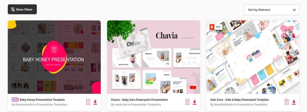 Baby PowerPoint Templates Envato Elements