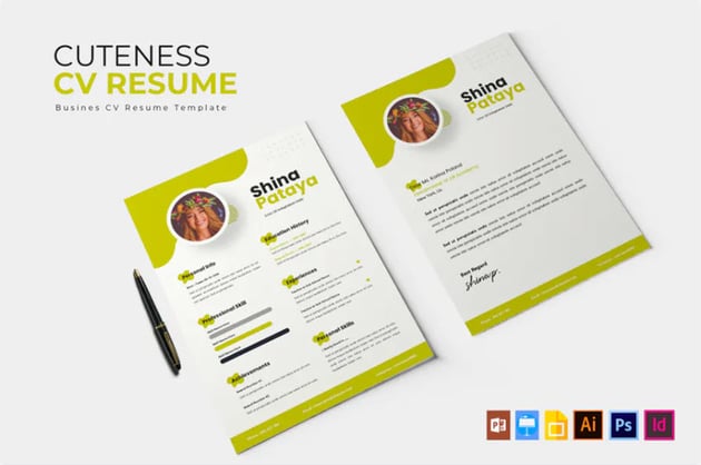 Cuteness CV Resume Template
