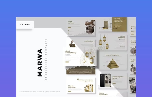 Marwa Islamic premium PowerPoint template