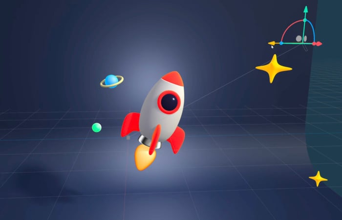 Directional light example.