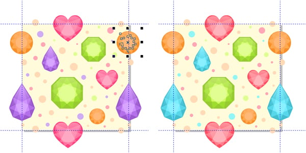 change the colors of the gems in the Harmony Editor 2