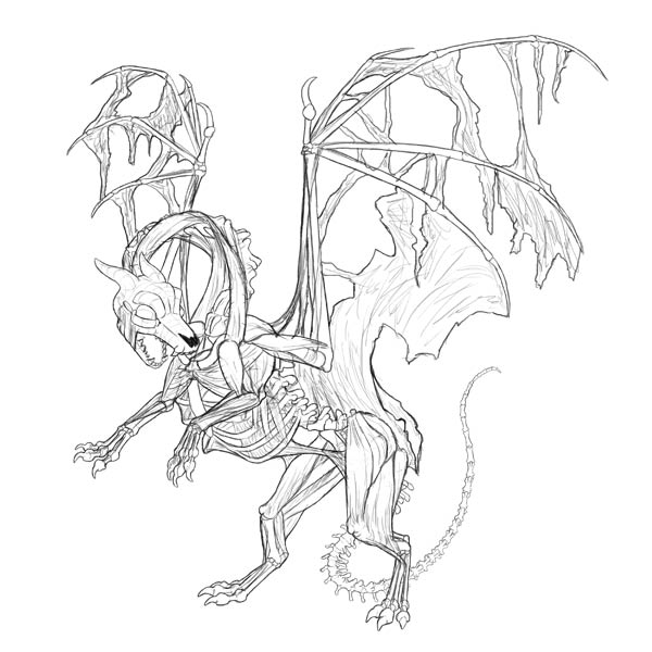 Create Zombie Dragon Concept Art: Painting in Adobe Photoshop