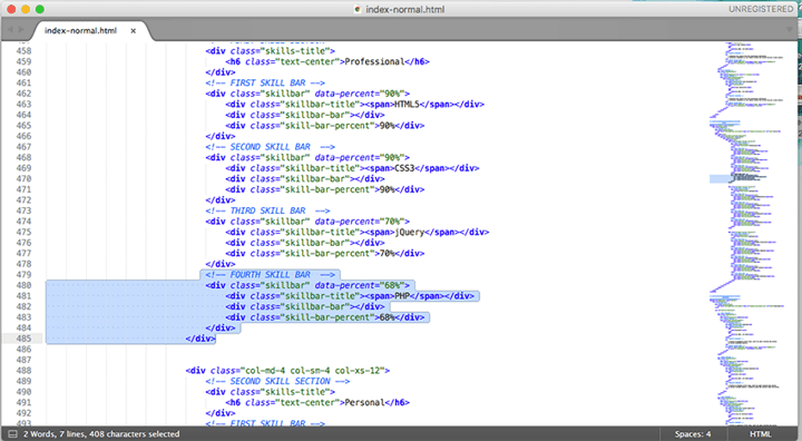 You can duplicate sections of HTML if you need to