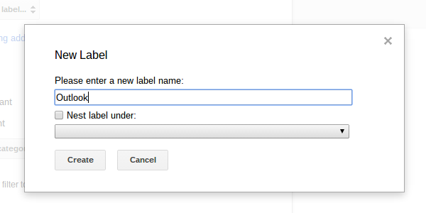 Create a new label