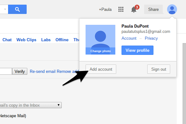 Connect two Gmail accounts to make switching inboxes easier