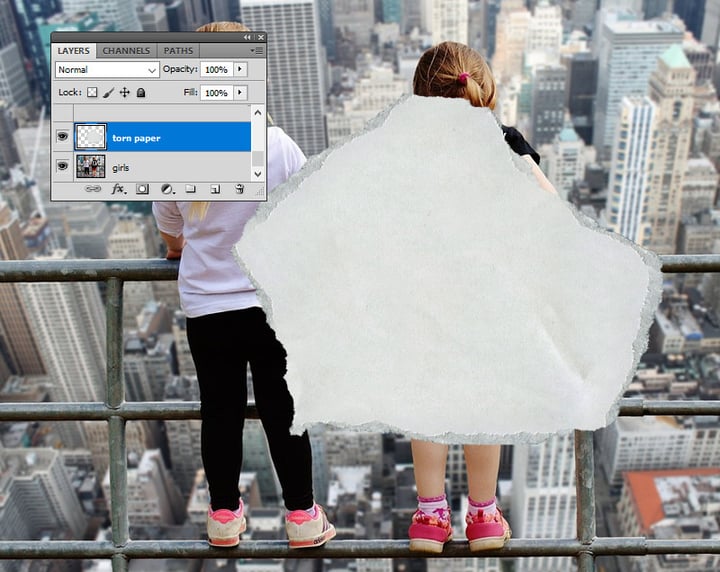 Add Torn Paper
