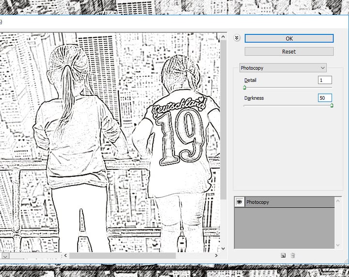Photocopy Photoshop Filter