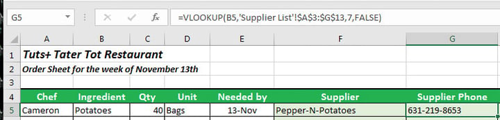How to Use the Excel VLOOKUP Function - With Useful Examples | Envato Tuts+