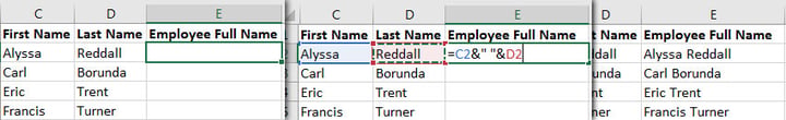 Excel Space in Concatenate
