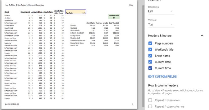 How to Print Areas, Ranges or Full Google Spreadsheets | Envato Tuts+