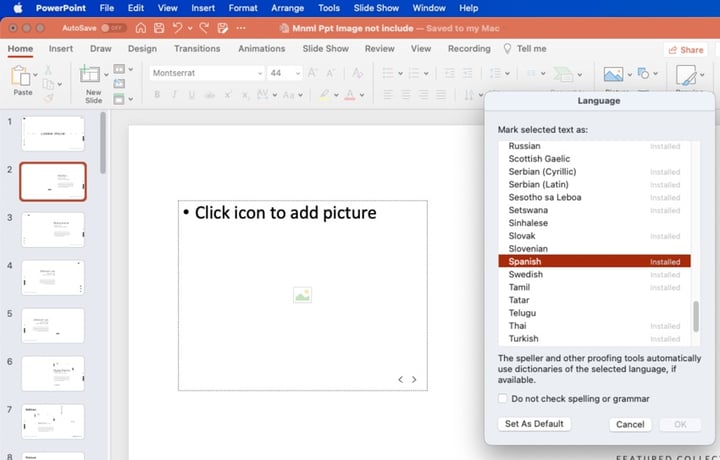 How To Change The Language In Powerpoint Envato Tuts
