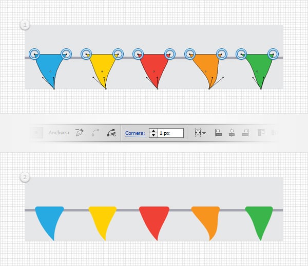 How to Create a Flag Bunting Pattern Brush in Adobe Illustrator ...
