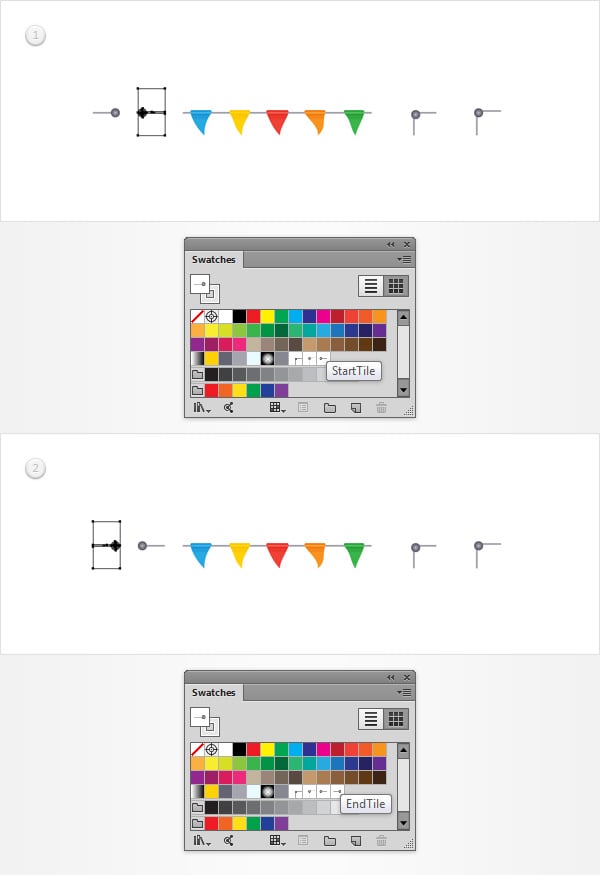 How to Create a Flag Bunting Pattern Brush in Adobe Illustrator ...