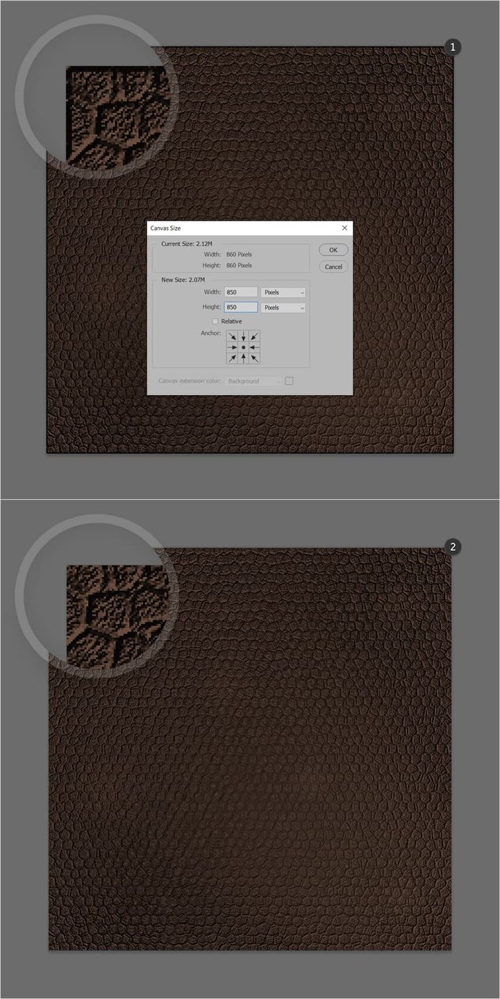 leather texture trim